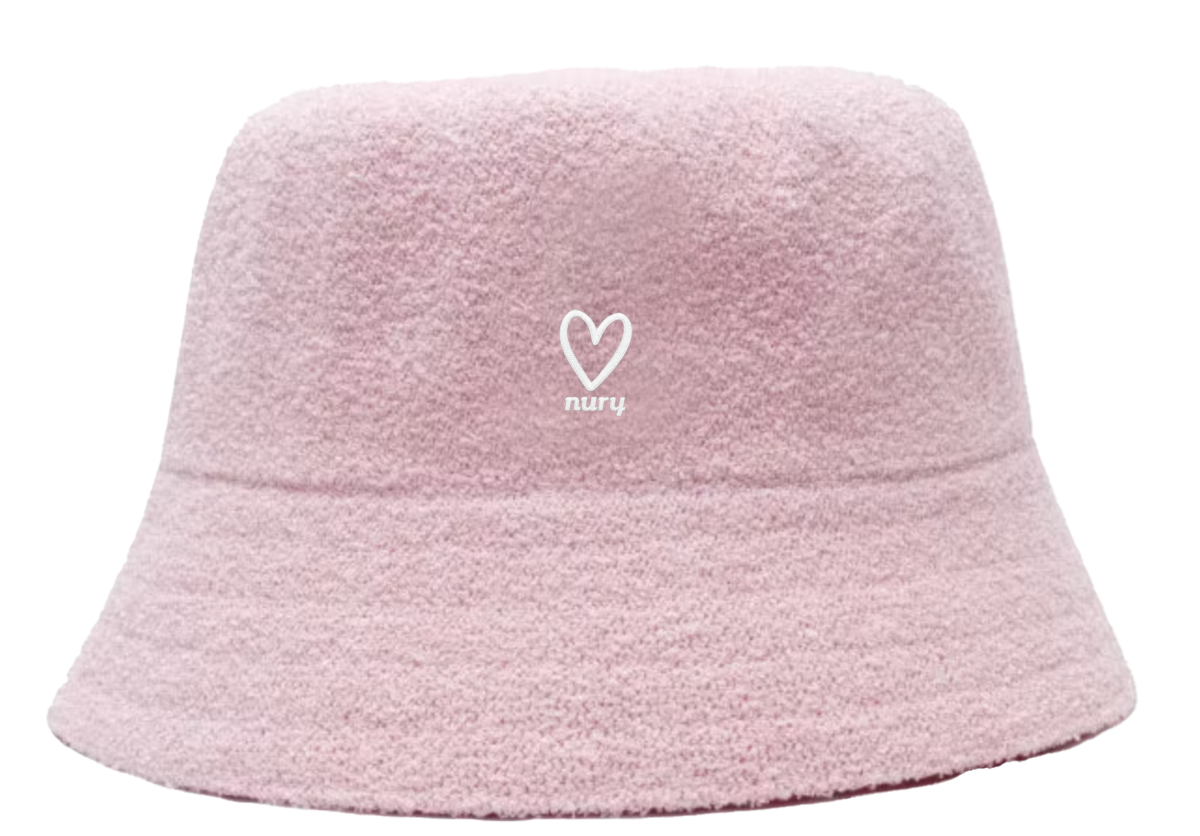 Pink Terry Cloth bucket hat