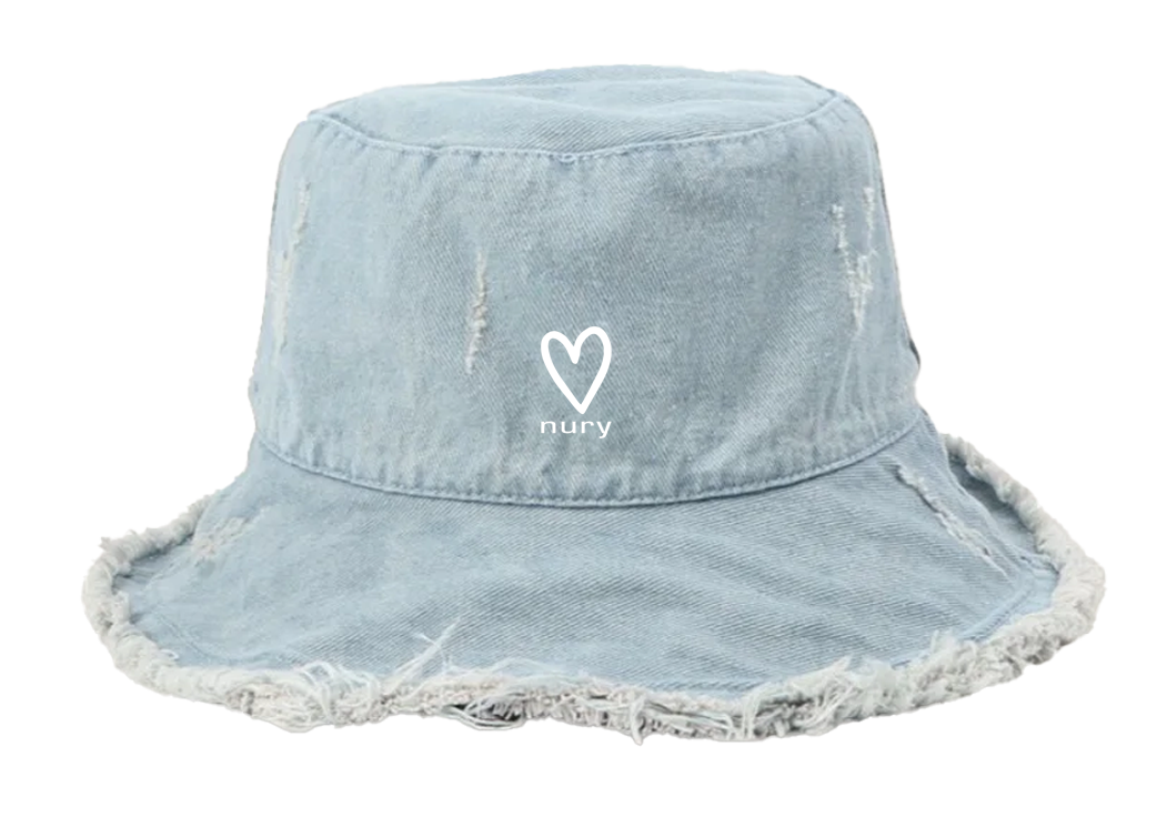 Denim bucket hat