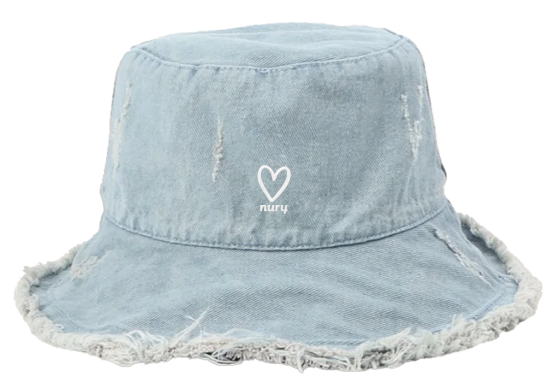 Denim bucket hat